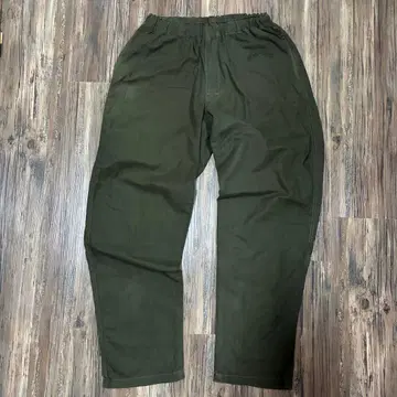 MASSES 올리브 와이드 팬츠 허리밴딩