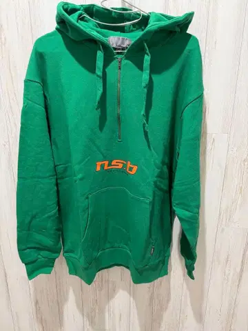 nsb 지퍼 달린 그린 후드티