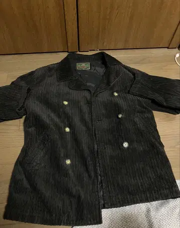 블랙 코듀로이 더블 브레스트 자켓 자켓