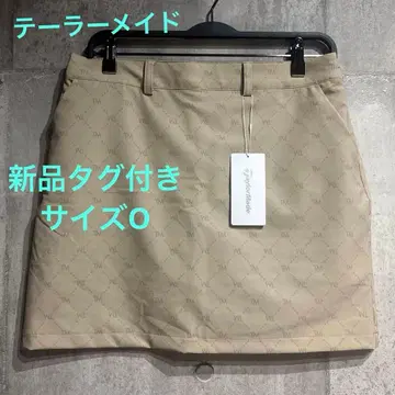 새상품 테일러메이드 베이지 로고 골프 스커트 O 사이즈