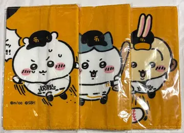 치이카와 (먼작귀) 호크스 페이스 타월 치이카와 하치와레 토끼 3종 세트