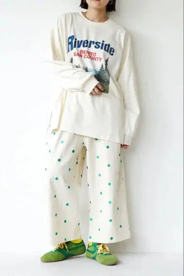 리라 앤 시타 컬러 도트 팬츠