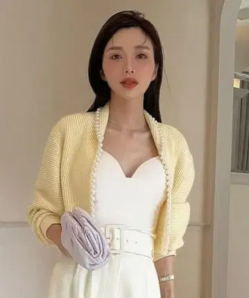 eimy istoire 펄 디자인 컬러 니트 가디건