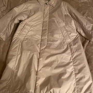 le Glazik 베이지 롱 다운 자켓