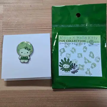 오사카 간사이 박람회 일본관 해조 키티 핀 배지