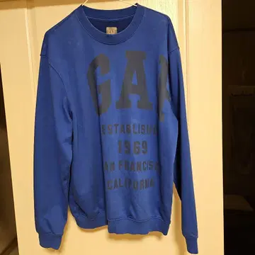 GAP 파랑 맨투맨 M