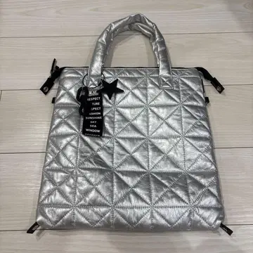 [새상품] BAYFLOW 참 포함 3WAY 퀼트 토트 / 숄더백