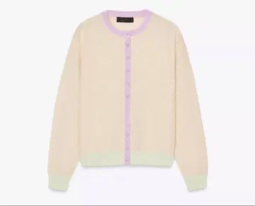 [ 택 포함 새상품 ] ZARA 컬러 블록 니트 가디건
