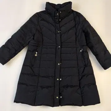 블랙 롱 다운 자켓