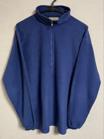 80s L.L. Bean 플리스 풀오버 하프 지퍼