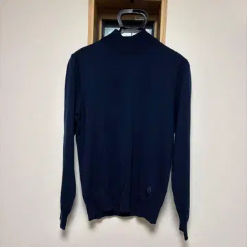 폴 스튜어트 네이비 모크넥 스웨터