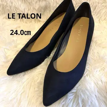 LE TALON 네이비 스틸레토 펌프스 24.0cm