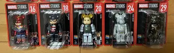 MARVEL STUDIOS BE@RBRICK Happy 복권 5체 세트