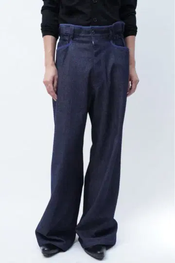 m's braque GATHERED DENIM 인디고 블루 40