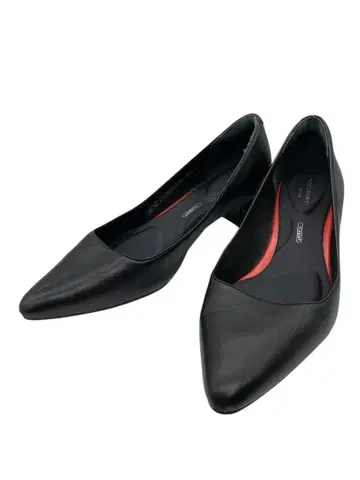 락포트 23cm 펌프스 청키힐 스틸레토 천연 가죽