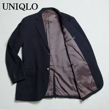 [유니클로] 캐시미어 혼방 울 테일러드 자켓 L 블랙 올드