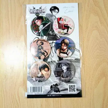 진격의 거인 오이타현 히타시 한정 캔뱃지 세트 리바이