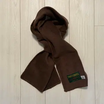 TWEEDMILL 트위드밀 별주 플리스 머플러 브라운
