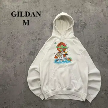 [ GILDAN ] 길단 ( M ) 프린트 후드티*루니툰*풀오버