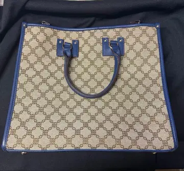 U 자카드 앵글 토트백 모노그램 스퀘어 백