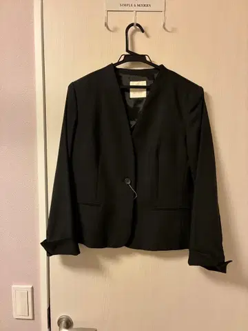 미사용 새상품 AMACA 아마카 노카라 자켓 블랙 40 L