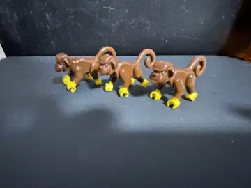 원숭이 4마리 세트 브라운