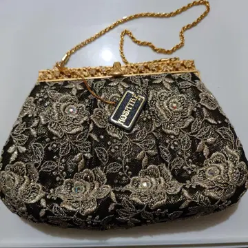 비즈 & 자수 클래식 클러치백