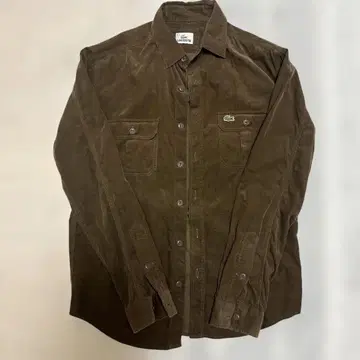 LACOSTE 브라운 긴팔 셔츠 피케 셔츠 사이즈 2