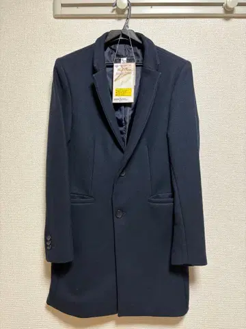 ZARA 롱 코트 체스터 코트 네이비