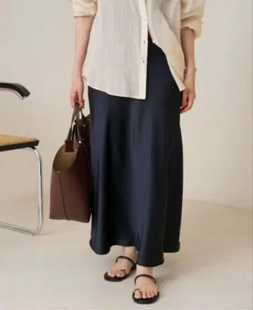 IENA 이에나 새틴 바이어스 스커트 36