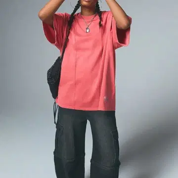 [ X-girl ] FADED S/S BIG TEE DRESS