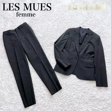 새상품급 레미유 아오키 팬츠 수트 셋업 워셔블 최근 모델