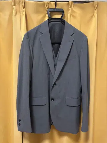 데상트 DESCENT 비즈니스 정장 자켓 베스트 그레이