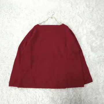 esche 보트넥 울 니트 스웨터 42 빨간색 일본제