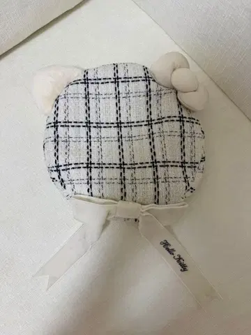 유니버설 USJ 키티 베레모 키티 트위드 패턴