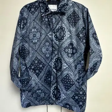 페이즐리 무늬 반다나 패턴 자켓 윈드 브레이커 C5