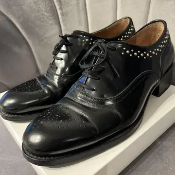 페르티니 드레스 로퍼 신발 스터드 여성용 36 블랙