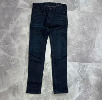 REPLAY 리플레이 데님 팬츠 ANBASS 테이퍼드 파워 스트레치