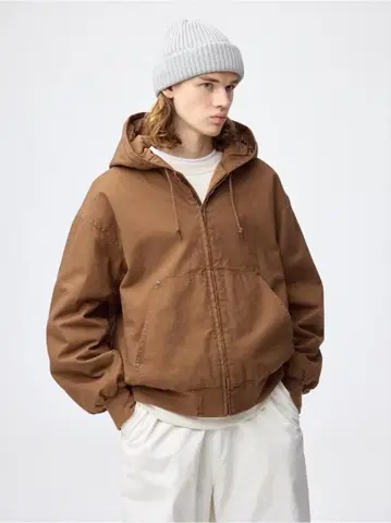 [새상품급] gu 패디드 집업 후드티