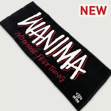 [ 새상품 ] WANIMA 페이스 타월 블랙/화이트 레드