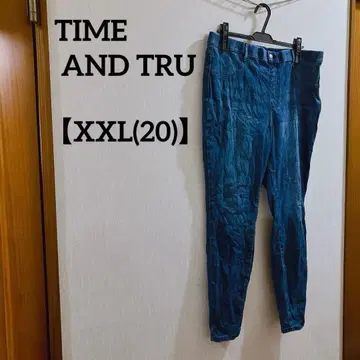 TIME AND TRU [ XXL(20) ] 스키니진 다크 블루