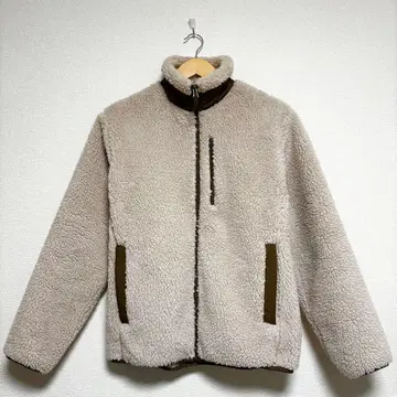 UNIQLO 베이지 플리스 자켓 남성용 여성용 아우터