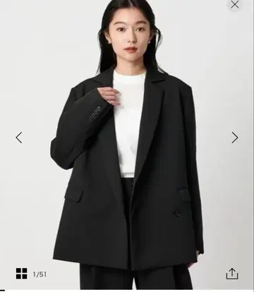 [ 컨디션 최상 ] 테일러드 자켓 블랙 xs