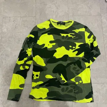 HYDROGEN 카모플라쥬 스컬 긴팔T셔츠 L