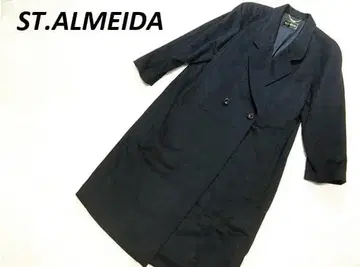 컨디션 최상 ST.ALMEIDA 캐시미어 100% 체스터 코트 블랙 M