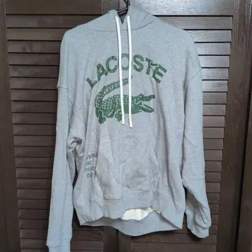 [ 구제 의류 ] 라코스테 후드 맨투맨 그레이 M 사이즈