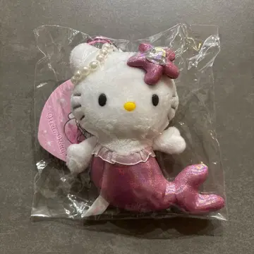 헬로키티 판타지 마스코트 키링 머메이드 다크 핑크