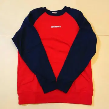 새상품급 mikiHOUSE 빨강 네이비 로고 트레이닝복 M 사이즈