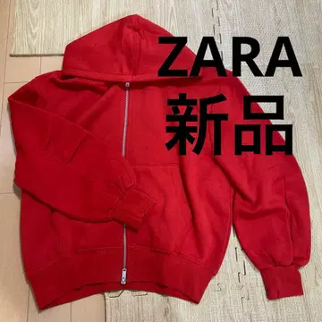 ZARA 레드 후드티 S