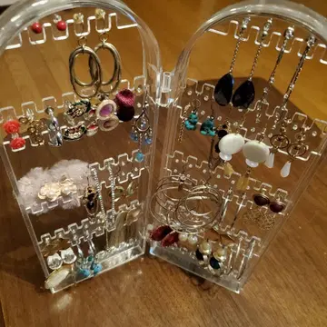 투명 아크릴 귀찌 귀걸이 수납 스탠드